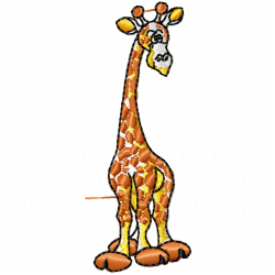 Giraffe Embroidery Design 7 Giraffe Embroidery Design 7